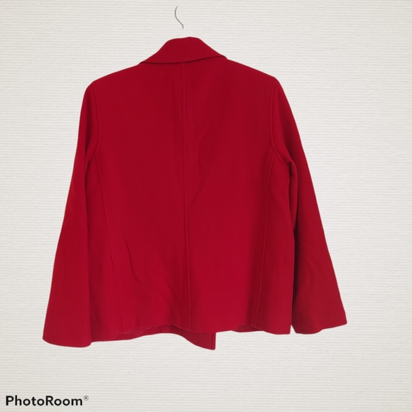 Laura Leigh Ltd Red Wool Cashmere Blend Jacket 6 - Picture 2 of 6